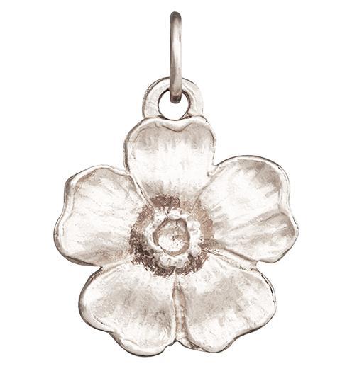 Large Cherry Blossom Flower Charm Jewelry Helen Ficalora 14k White Gold