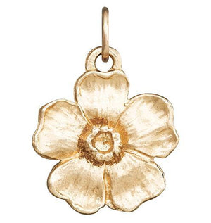 Large Cherry Blossom Flower Charm Jewelry Helen Ficalora 14k Yellow Gold
