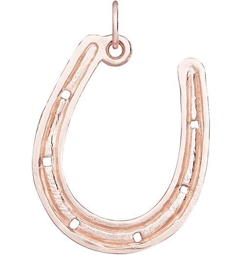 Large Horseshoe Replica Charm Jewelry Helen Ficalora 14k Pink Gold