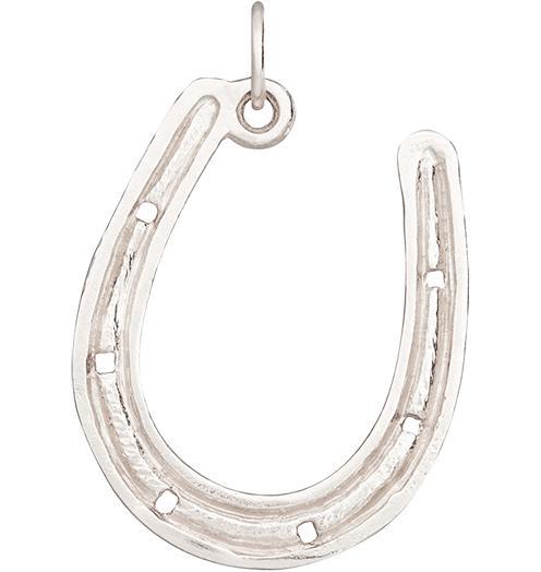 Large Horseshoe Replica Charm Jewelry Helen Ficalora 14k White Gold