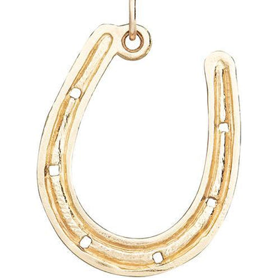 Large Horseshoe Replica Charm Jewelry Helen Ficalora 14k Yellow Gold