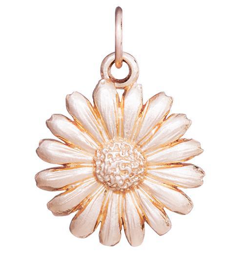 Large Montauk Daisy Flower Charm Jewelry Helen Ficalora 14k Pink Gold