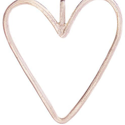Large Wire Heart Charm Jewelry Helen Ficalora 14k Pink Gold For Necklaces And Bracelets