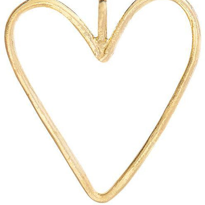 Large Wire Heart Charm Jewelry Helen Ficalora 14k Yellow Gold For Necklaces And Bracelets