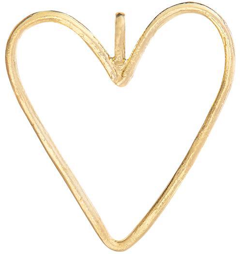 Large Wire Heart Charm Jewelry Helen Ficalora 14k Yellow Gold For Necklaces And Bracelets
