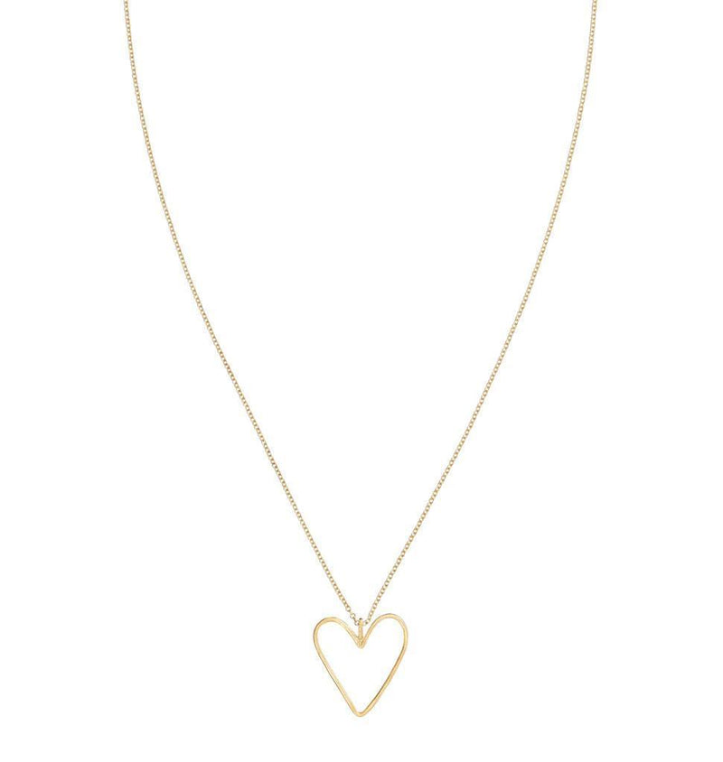 Large Wire Heart Charm Jewelry Helen Ficalora 