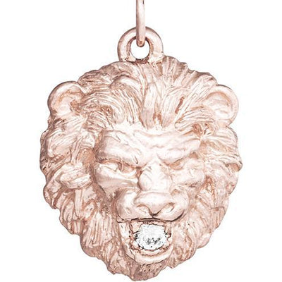 Lion Charm With Diamond Jewelry Helen Ficalora 14k Pink Gold For Necklaces And Bracelets