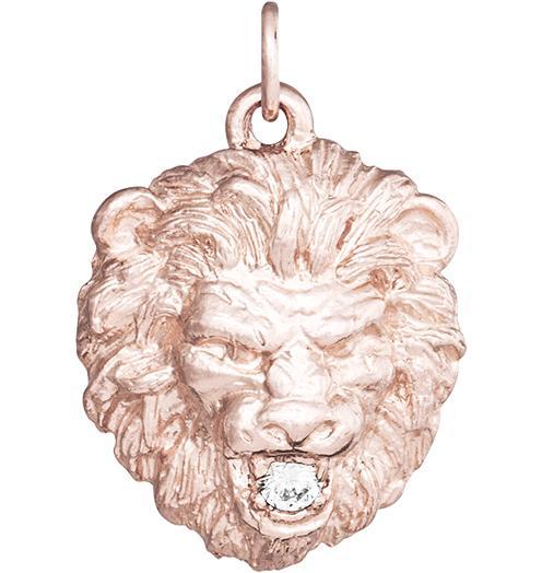 Lion Charm With Diamond Jewelry Helen Ficalora 14k Pink Gold For Necklaces And Bracelets