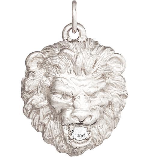 Lion Charm With Diamond Jewelry Helen Ficalora 14k White Gold For Necklaces And Bracelets