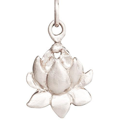 Lotus Flower Charm Jewelry Helen Ficalora 14k White Gold