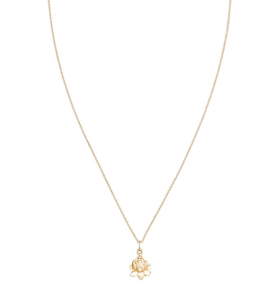 Lotus Flower Charm With Diamond Jewelry Helen Ficalora For Necklaces And Bracelets