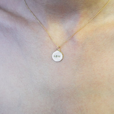 Helen Ficalora Gold "Love" Charm