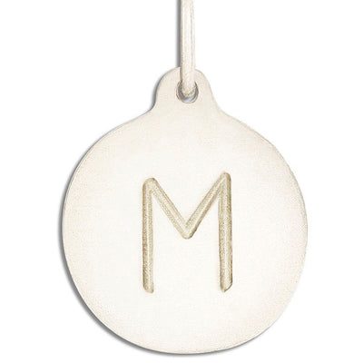"M" Alphabet Charm Jewelry Helen Ficalora 14k White Gold For Necklaces And Bracelets