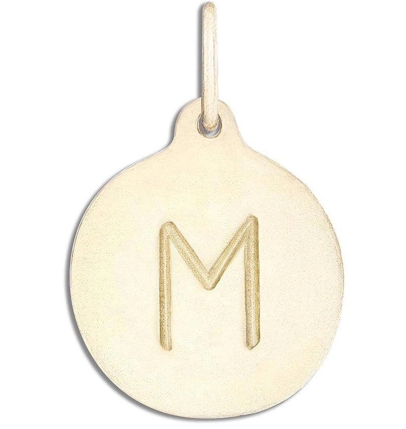 "M" Alphabet Charm Jewelry Helen Ficalora 14k Yellow Gold For Necklaces And Bracelets