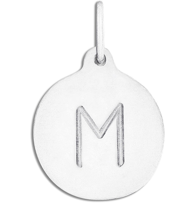 "M" Alphabet Charm Jewelry Helen Ficalora Sterling Silver For Necklaces And Bracelets