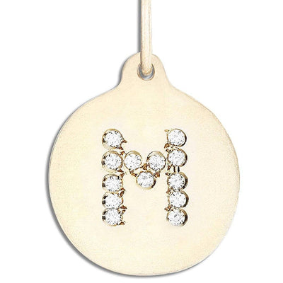 Helen Ficalora Letter Charm with Diamonds