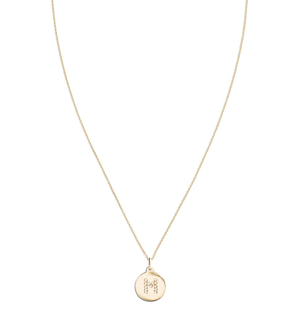 "M" Alphabet Charm Pave Diamonds -  - Jewelry - Helen Ficalora - 4