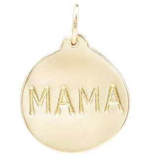 "Mama" Disk Charm Jewelry Helen Ficalora For Necklaces And Bracelets
