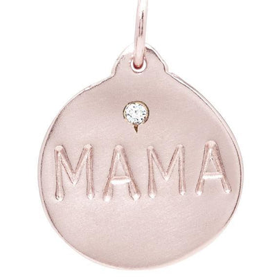 Gold Mama Charm With Diamond - Helen Ficalora