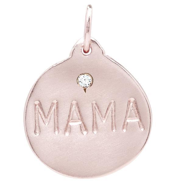 Gold Mama Charm With Diamond - Helen Ficalora