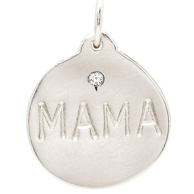 Gold Mama Charm With Diamond - Helen Ficalora