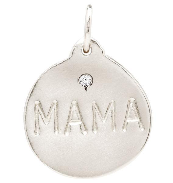 Gold Mama Charm With Diamond - Helen Ficalora