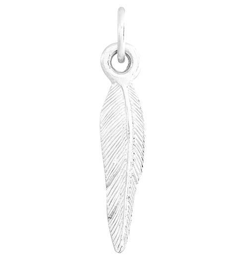Medium Feather Mini Charm Jewelry Helen Ficalora Sterling Silver 