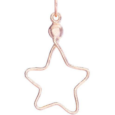 Medium Wire Star Charm Jewelry Helen Ficalora 14k Pink Gold