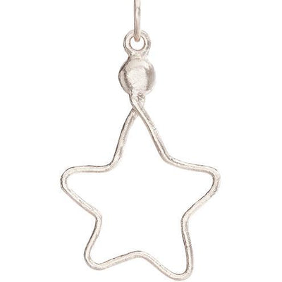 Medium Wire Star Charm Jewelry Helen Ficalora 14k White Gold