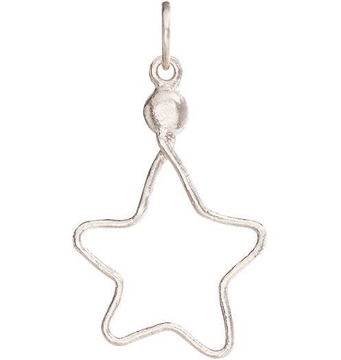 Medium Wire Star Charm Jewelry Helen Ficalora 14k White Gold