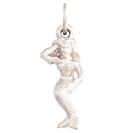 Mermaid Mini Charm Jewelry Helen Ficalora 14k White Gold