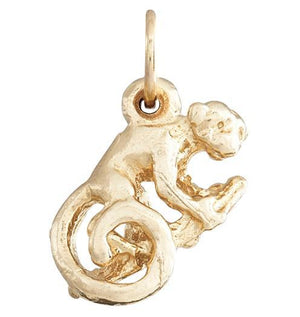 Monkey Mini Charm Jewelry Helen Ficalora 14k Yellow Gold