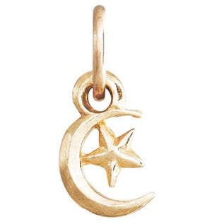 Moon And Star Mini Charm Jewelry Helen Ficalora 14k Yellow Gold