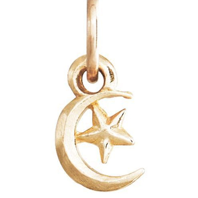 Moon And Star Mini Charm Jewelry Helen Ficalora 14k Yellow Gold