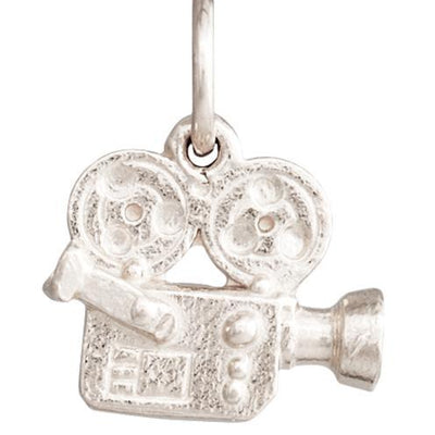 Movie Camera Mini Charm Jewelry Helen Ficalora 14k White Gold For Necklaces And Bracelets