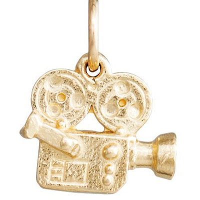 Movie Camera Mini Charm Jewelry Helen Ficalora 14k Yellow Gold For Necklaces And Bracelets