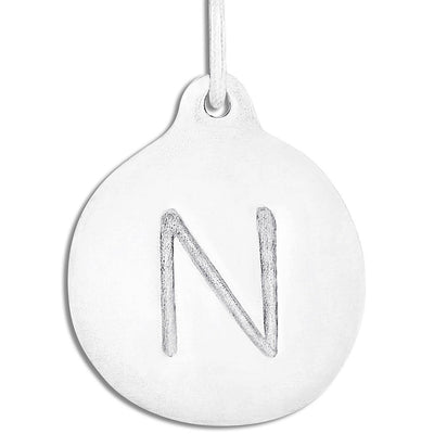 "N" Alphabet Charm Jewelry Helen Ficalora Sterling Silver For Necklaces And Bracelets