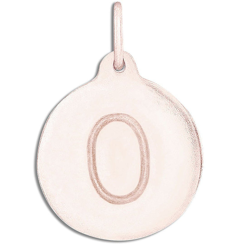 "O" Alphabet Charm Jewelry Helen Ficalora 14k Pink Gold For Necklaces And Bracelets