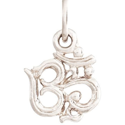 Om Mini Charm Jewelry Helen Ficalora 14k White Gold