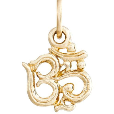 Om Mini Charm Jewelry Helen Ficalora 14k Yellow Gold