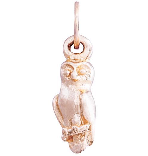 Owl Mini Charm Jewelry Helen Ficalora 14k Pink Gold