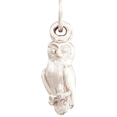 Owl Mini Charm Jewelry Helen Ficalora 14k White Gold