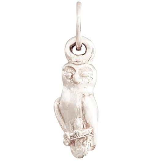 Owl Mini Charm Jewelry Helen Ficalora 14k White Gold