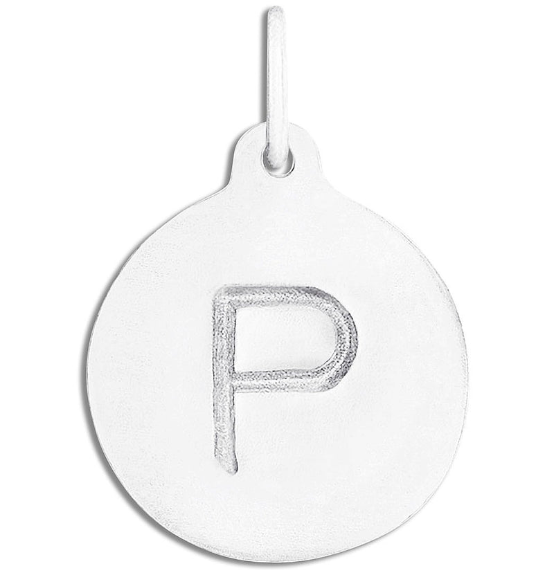 "P" Alphabet Charm Jewelry Helen Ficalora Sterling Silver For Necklaces And Bracelets