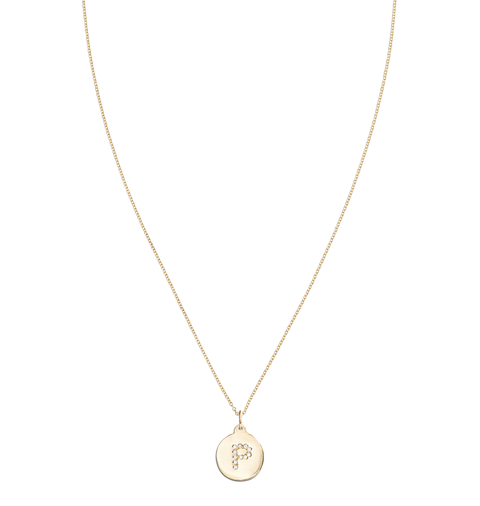 "P" Alphabet Charm Pave Diamonds -  - Jewelry - Helen Ficalora - 4