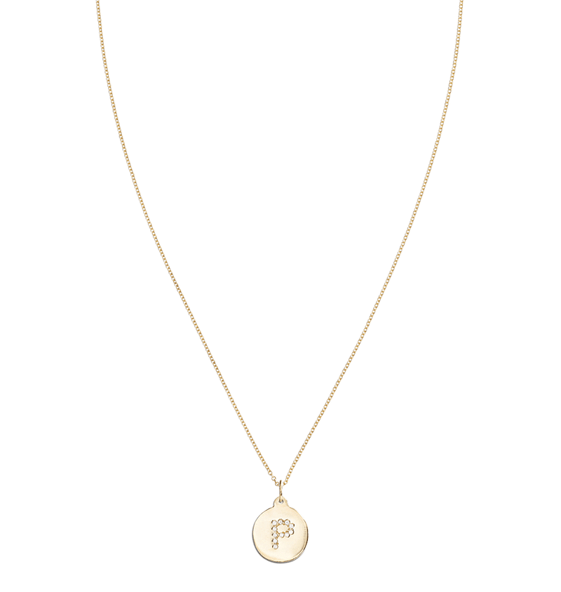 "P" Alphabet Charm Pave Diamonds -  - Jewelry - Helen Ficalora - 4