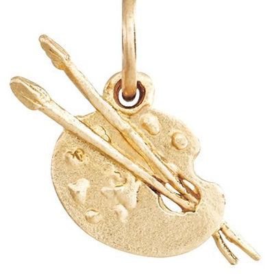 Paint Palette Mini Charm Jewelry Helen Ficalora 14k Yellow Gold For Necklaces And Bracelets