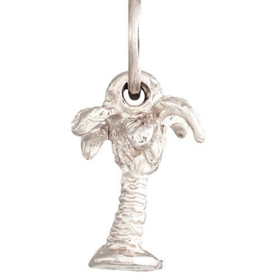 Palm Tree Mini Charm Jewelry Helen Ficalora 14k White Gold