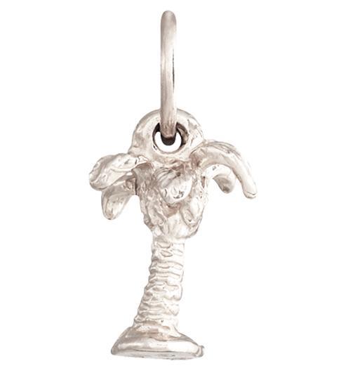 Palm Tree Mini Charm Jewelry Helen Ficalora 14k White Gold