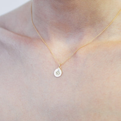 Small Paw Print Disk Charm With Diamond Jewelry Helen Ficalora For Necklaces And Bracelets